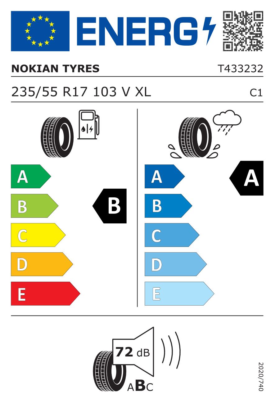 NOKIAN WETPROOF 235/55 R17 103V XL Nokian