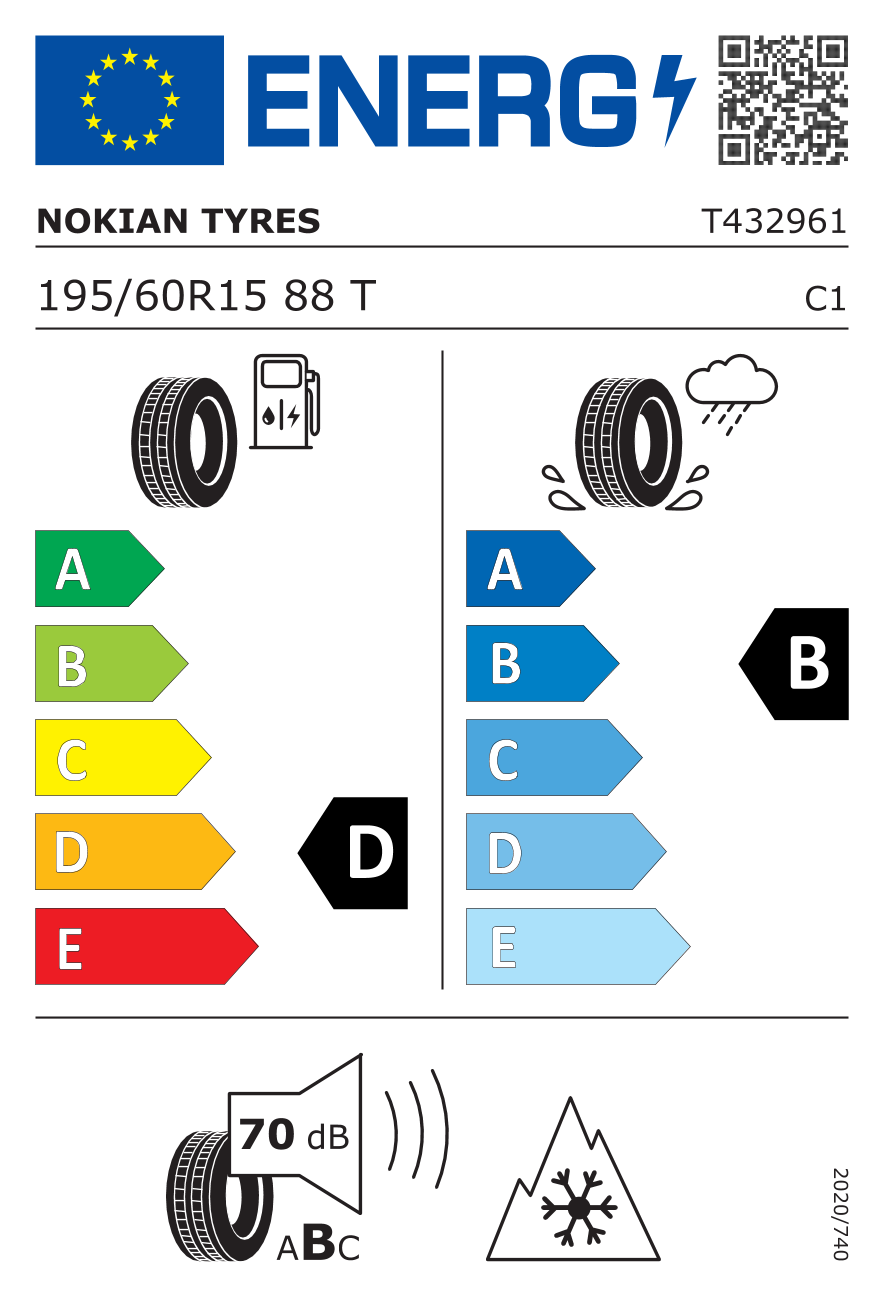 Nokian SNOWPROOF 195/60 R15 88T Reifenspezi