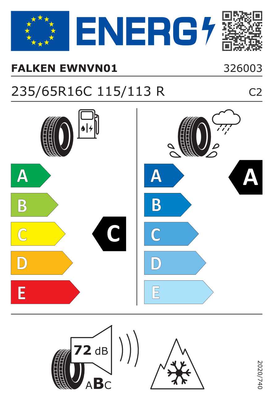 Falken Eurowinter Van01 235/65 R16C 115/113R Falken