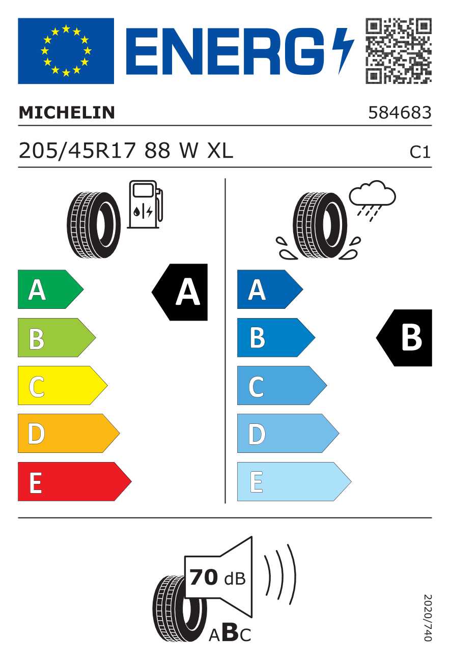Michelin E Primacy 205/45 R17 88W XL Michelin