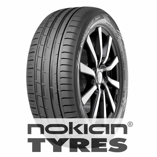 Reifen der Marke Nokian mit der Modellbezeichnung Powerproof SUV