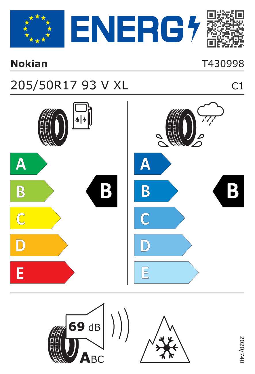 Nokian WR Snowproof 205/50 R17 93V XL Nokian