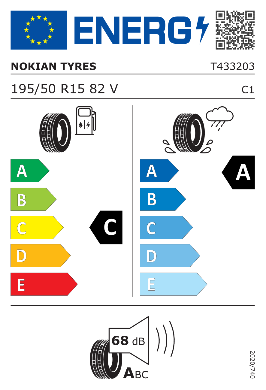 Nokian Wetproof 1 195/50 R15 82V Nokian
