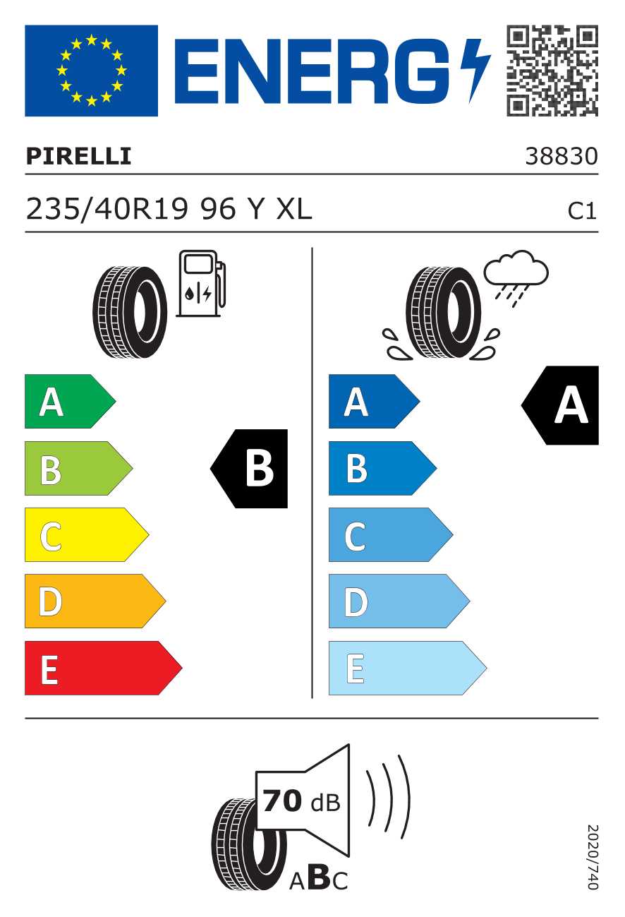 Pirelli Powergy 235/40 R19 96Y XL Pirelli